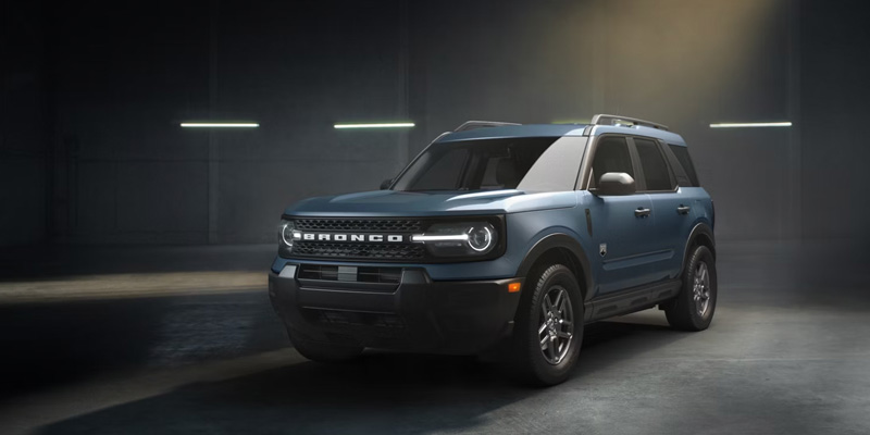 Blue Ford Bronco Sport SUV exterior
