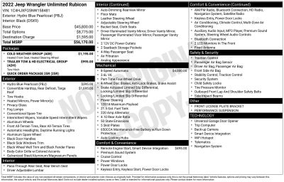 2022 Jeep Wrangler Unlimited Rubicon
