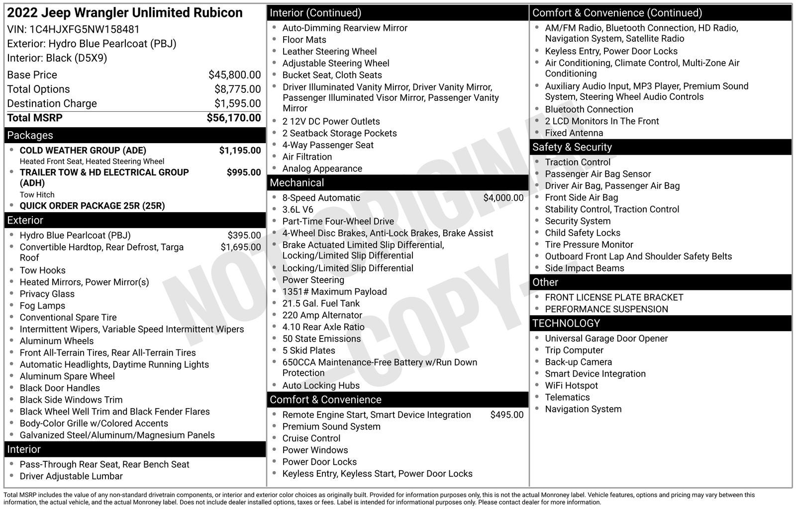 2022 Jeep Wrangler Unlimited Rubicon