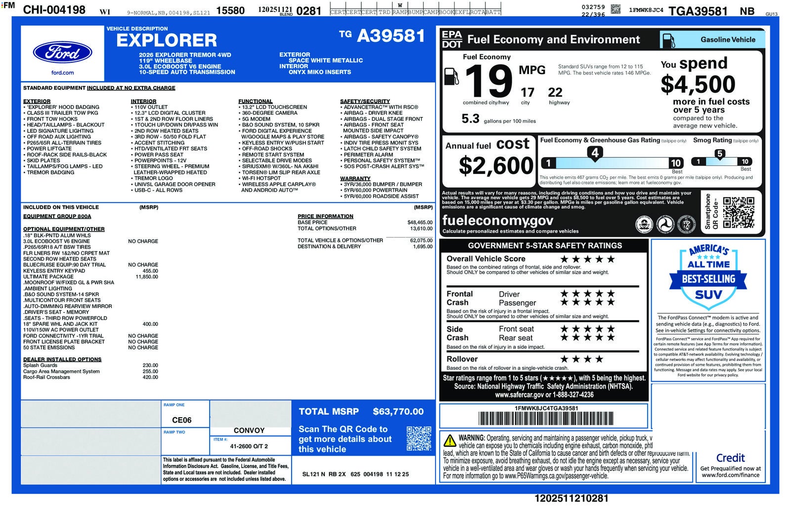 2026 Ford Explorer Tremor