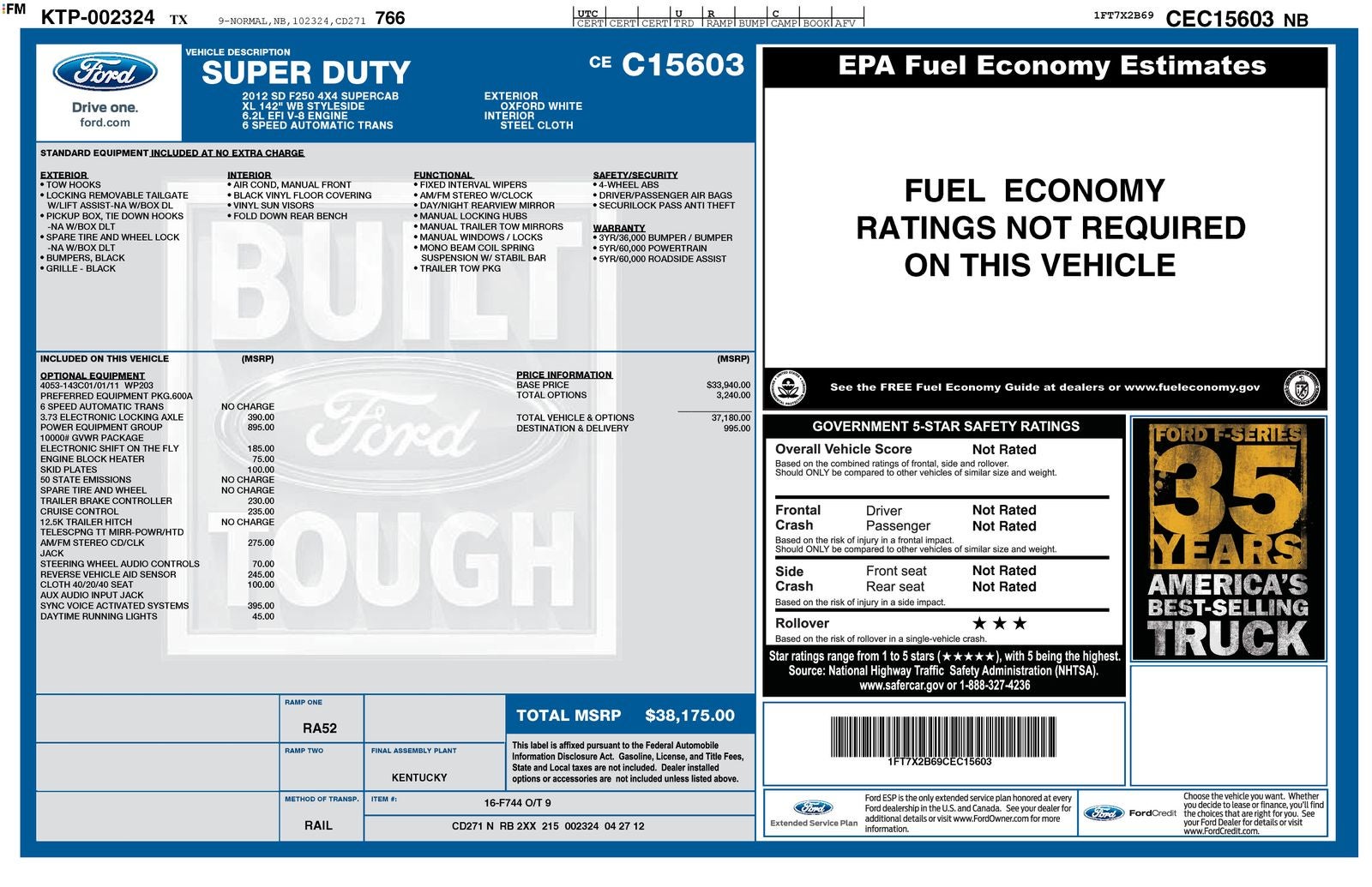 2012 Ford F-250SD XL