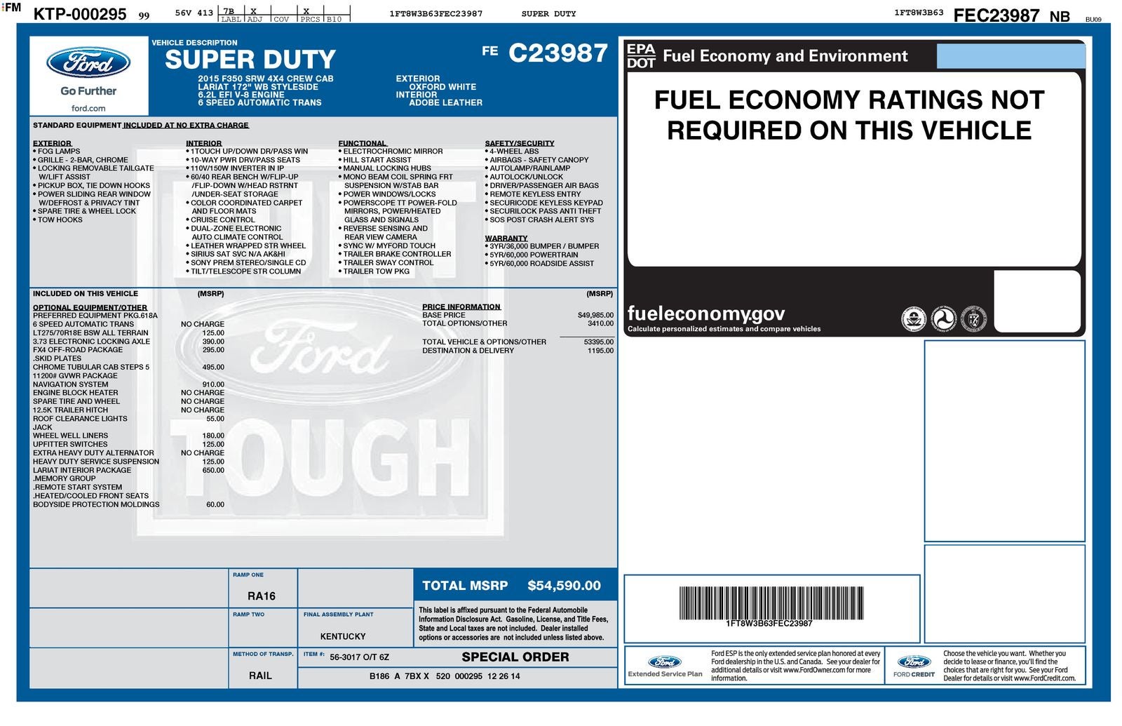 2015 Ford F-350SD Base