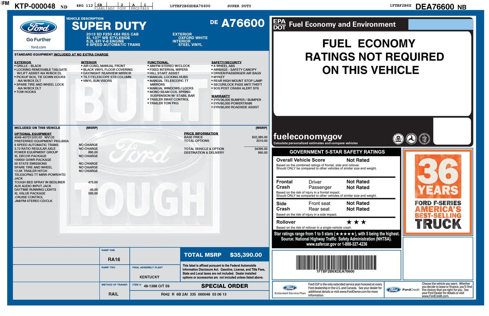 2013 Ford F-250SD XL