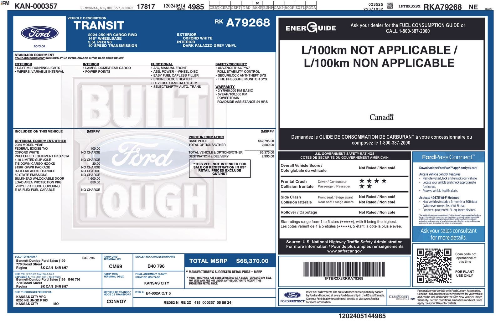 2024 Ford Transit-250 Base