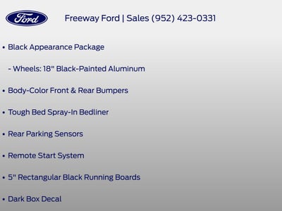 2023 Ford Ranger XLT Black Appearance