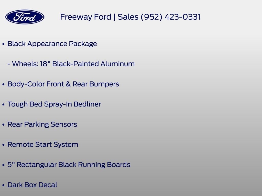 2023 Ford Ranger XLT Black Appearance