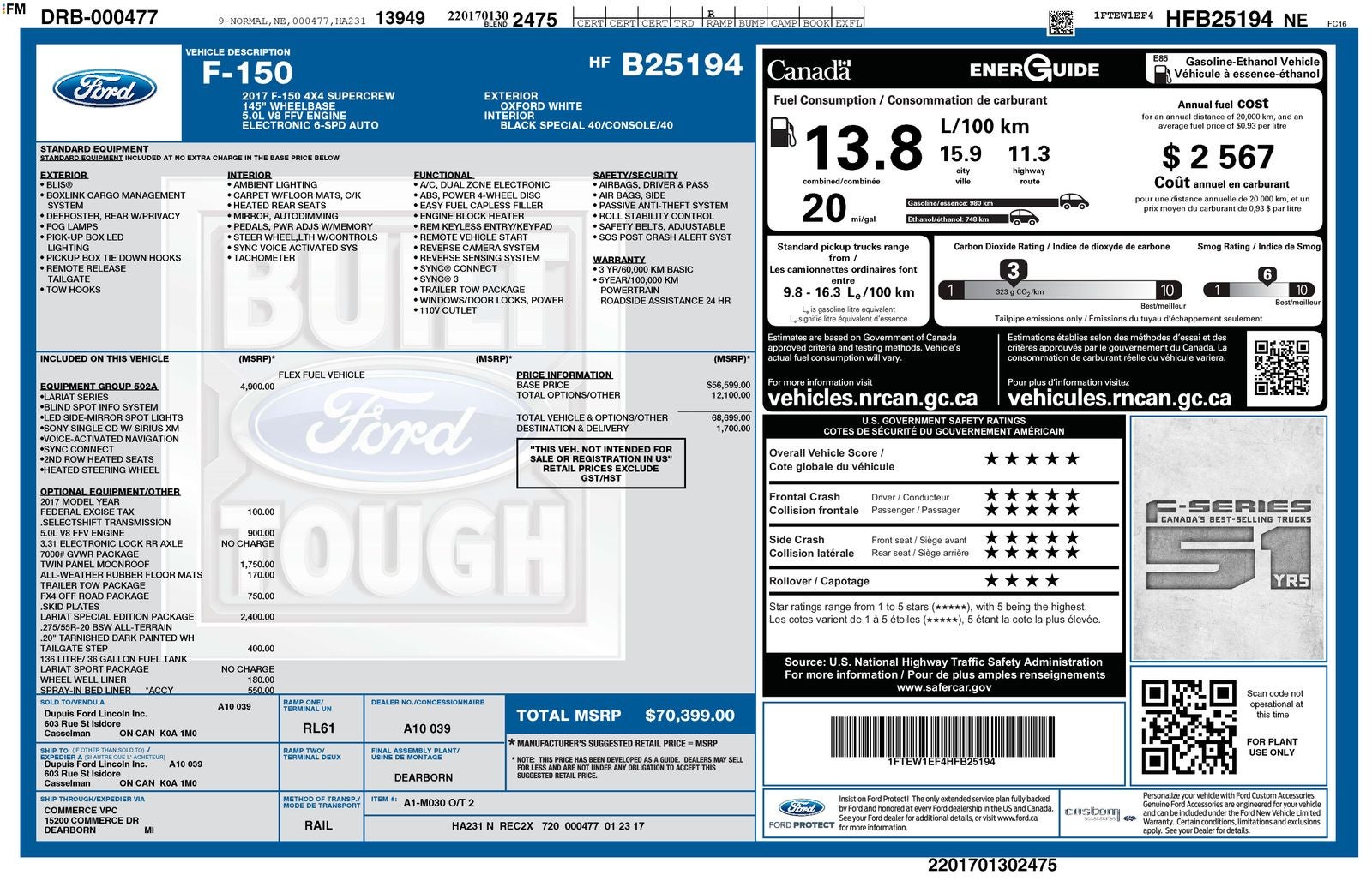 2017 Ford F-150 Lariat