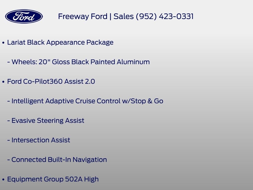 2023 Ford F-150 Lariat Black Appearance
