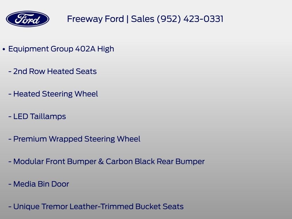 2025 Ford F-150 Tremor w/ Panoramic Moonroof