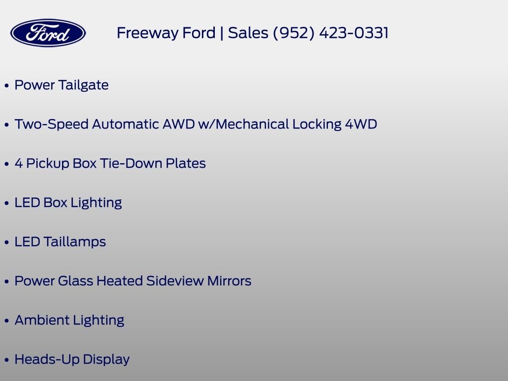 2025 Ford F-150 Tremor w/ Panoramic Moonroof
