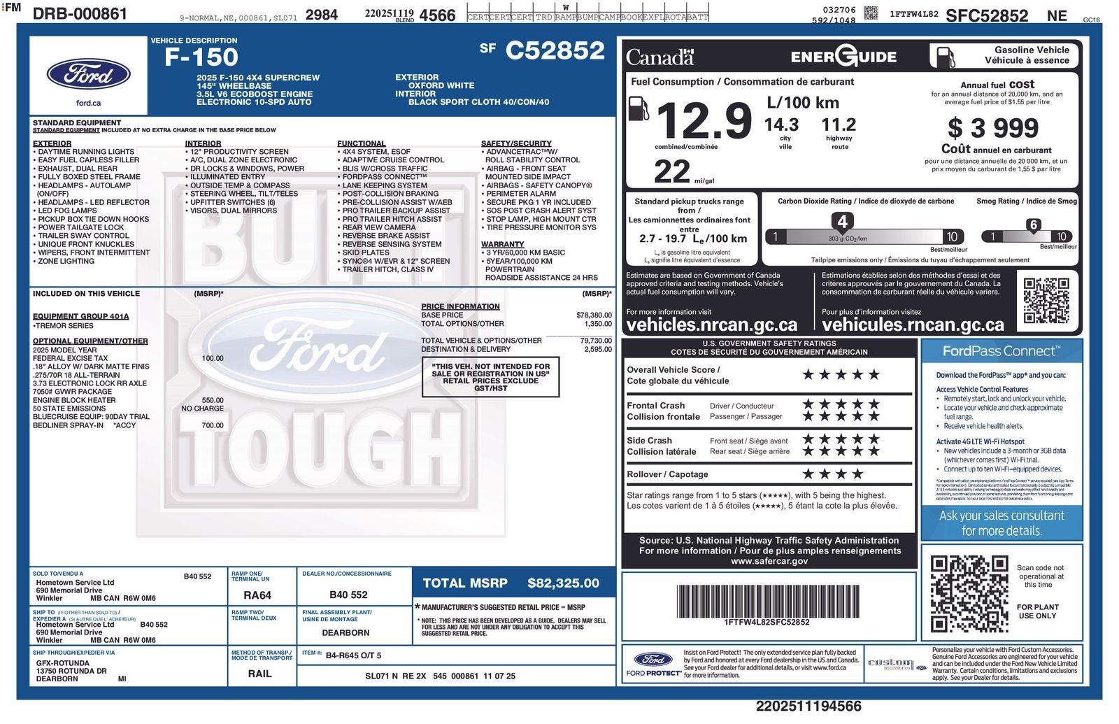 2025 Ford F-150 Tremor