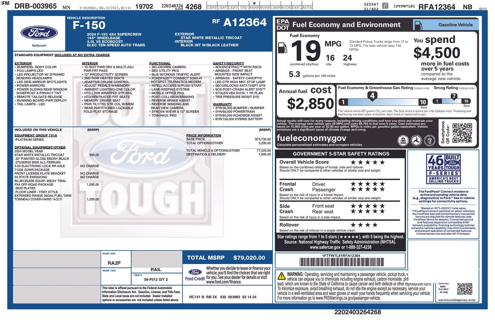 2024 Ford F-150 Platinum