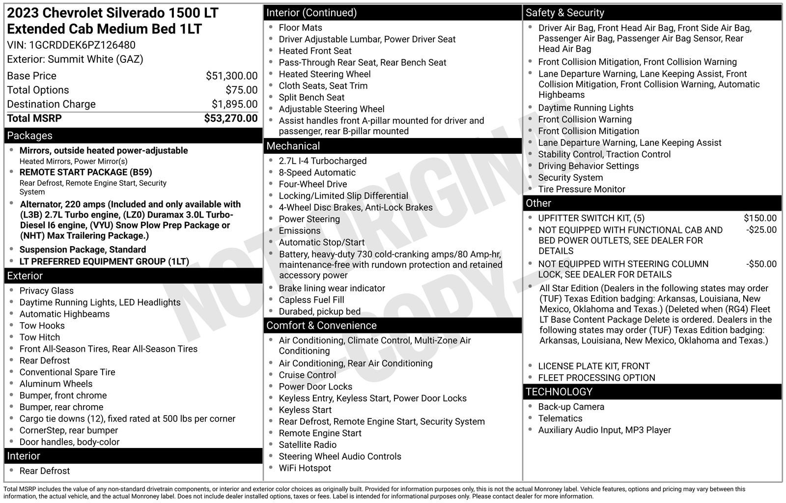 2023 Chevrolet Silverado 1500 LT LT1