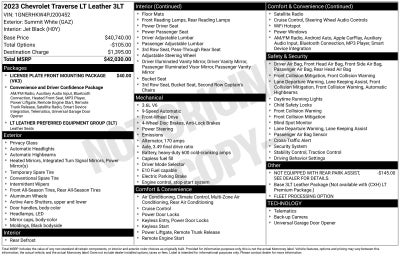 2023 Chevrolet Traverse LT Leather