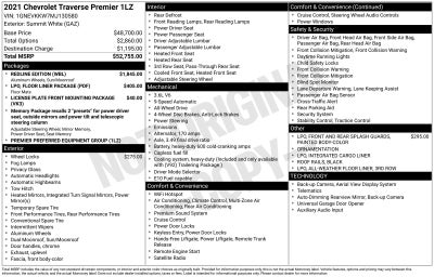 2021 Chevrolet Traverse Premier