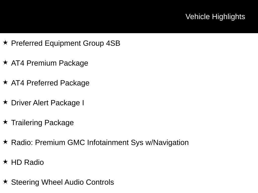 2019 GMC Sierra 1500 AT4