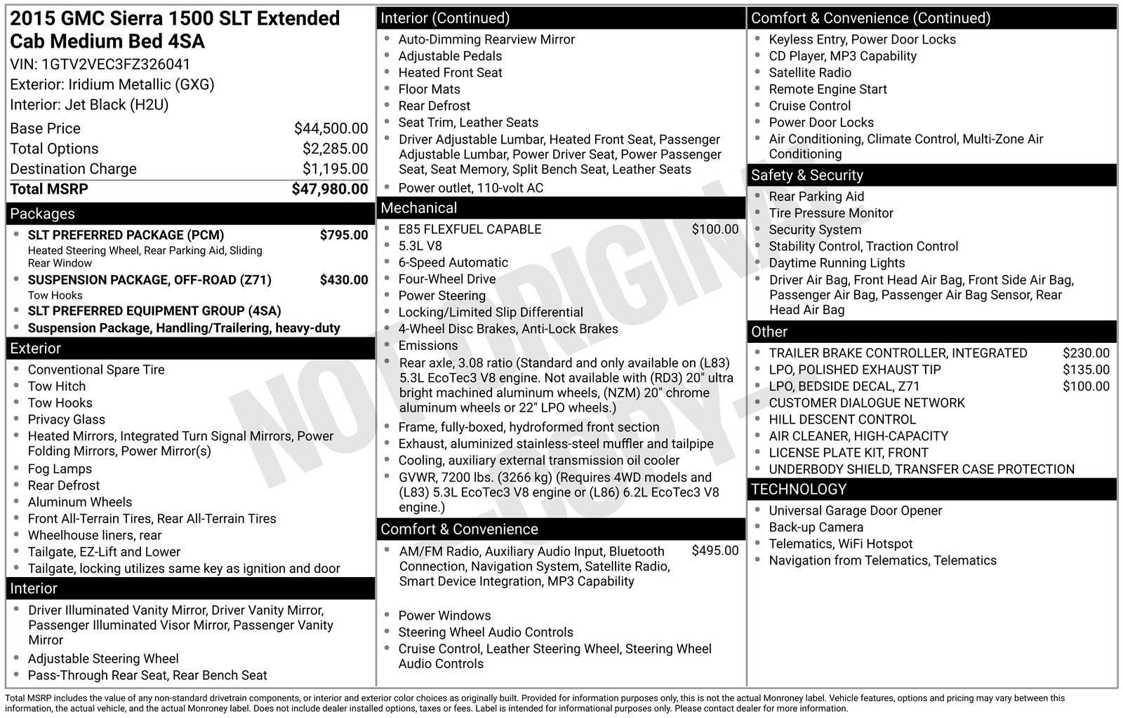 2015 GMC Sierra 1500 SLT