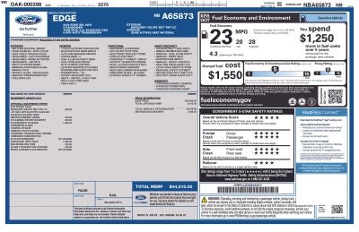 2022 Ford Edge SEL w/ Panoramic Moonroof
