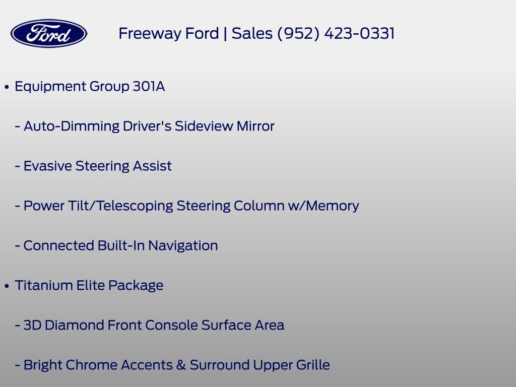 2023 Ford Edge Titanium Elite Package