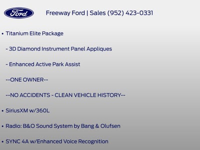 2023 Ford Edge Titanium Elite Package