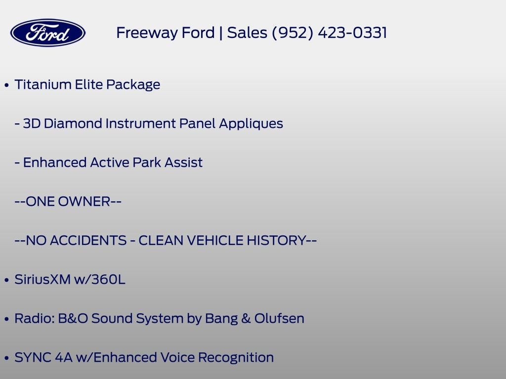 2023 Ford Edge Titanium Elite Package