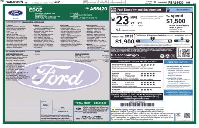 2023 Ford Edge Titanium Elite Package