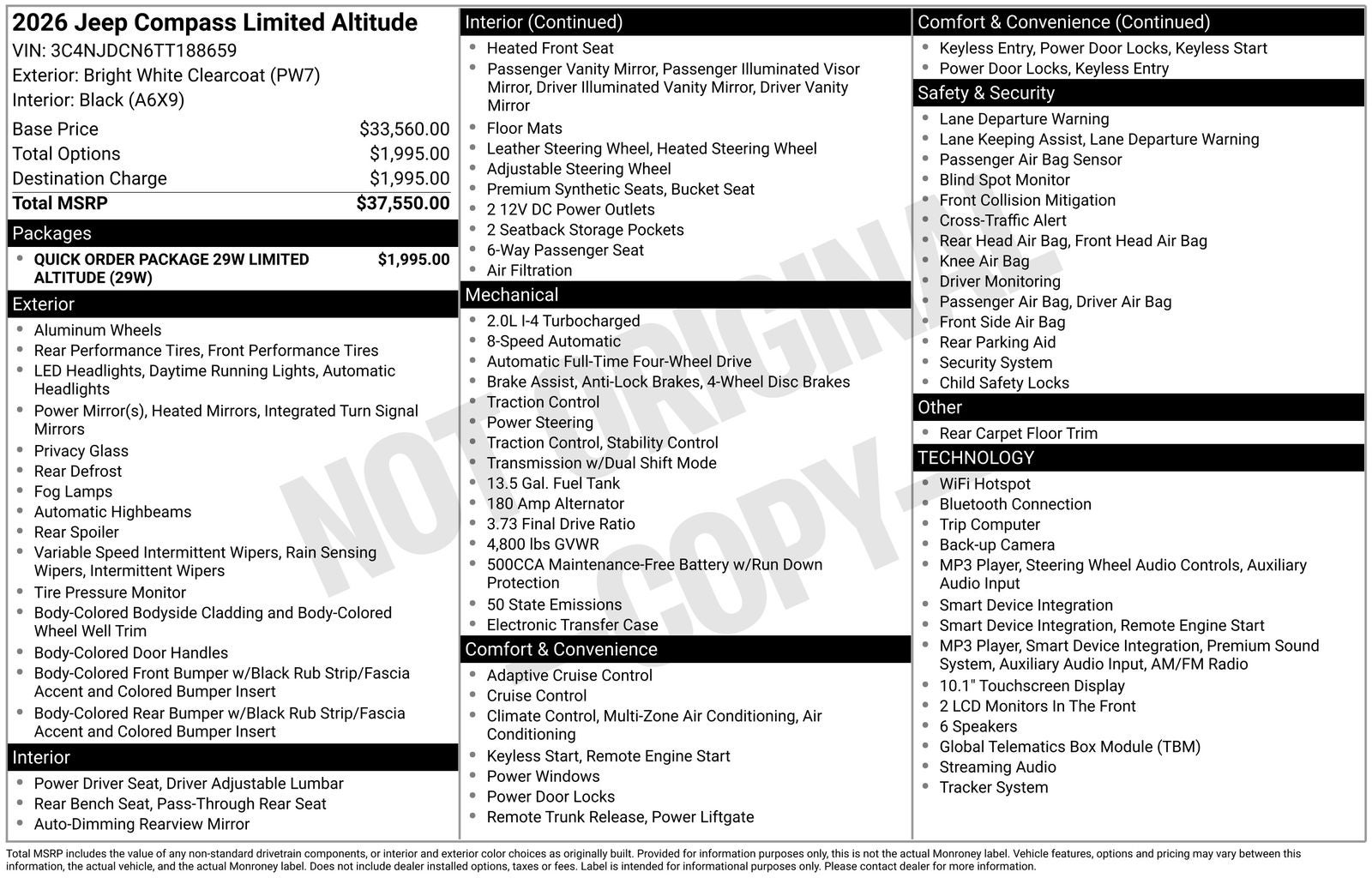 2026 Jeep Compass Limited