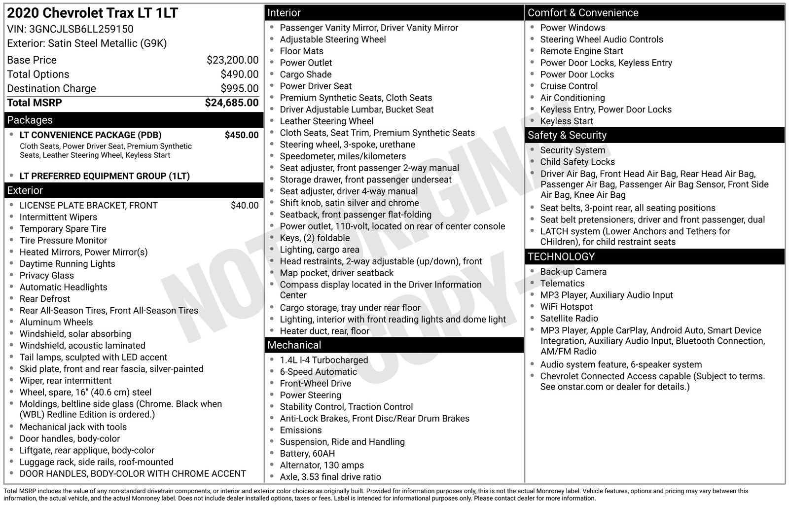 2020 Chevrolet Trax LT