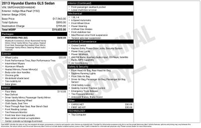 2013 Hyundai Elantra GLS