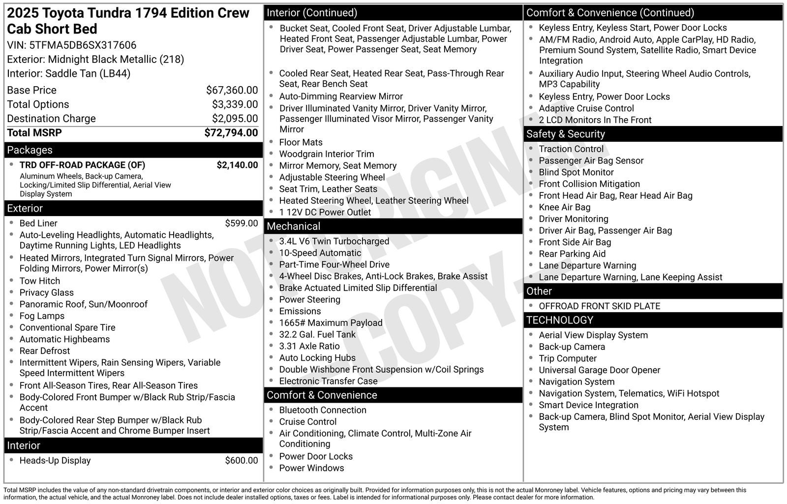 2025 Toyota Tundra 1794