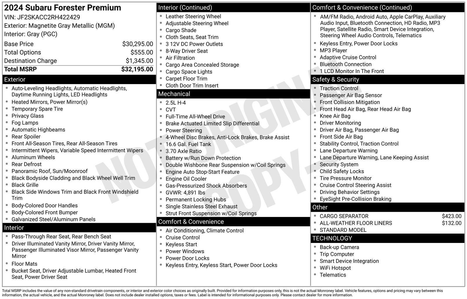 2024 Subaru Forester Premium