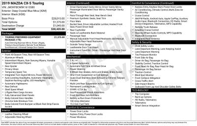 2019 Mazda Mazda CX-5 Touring