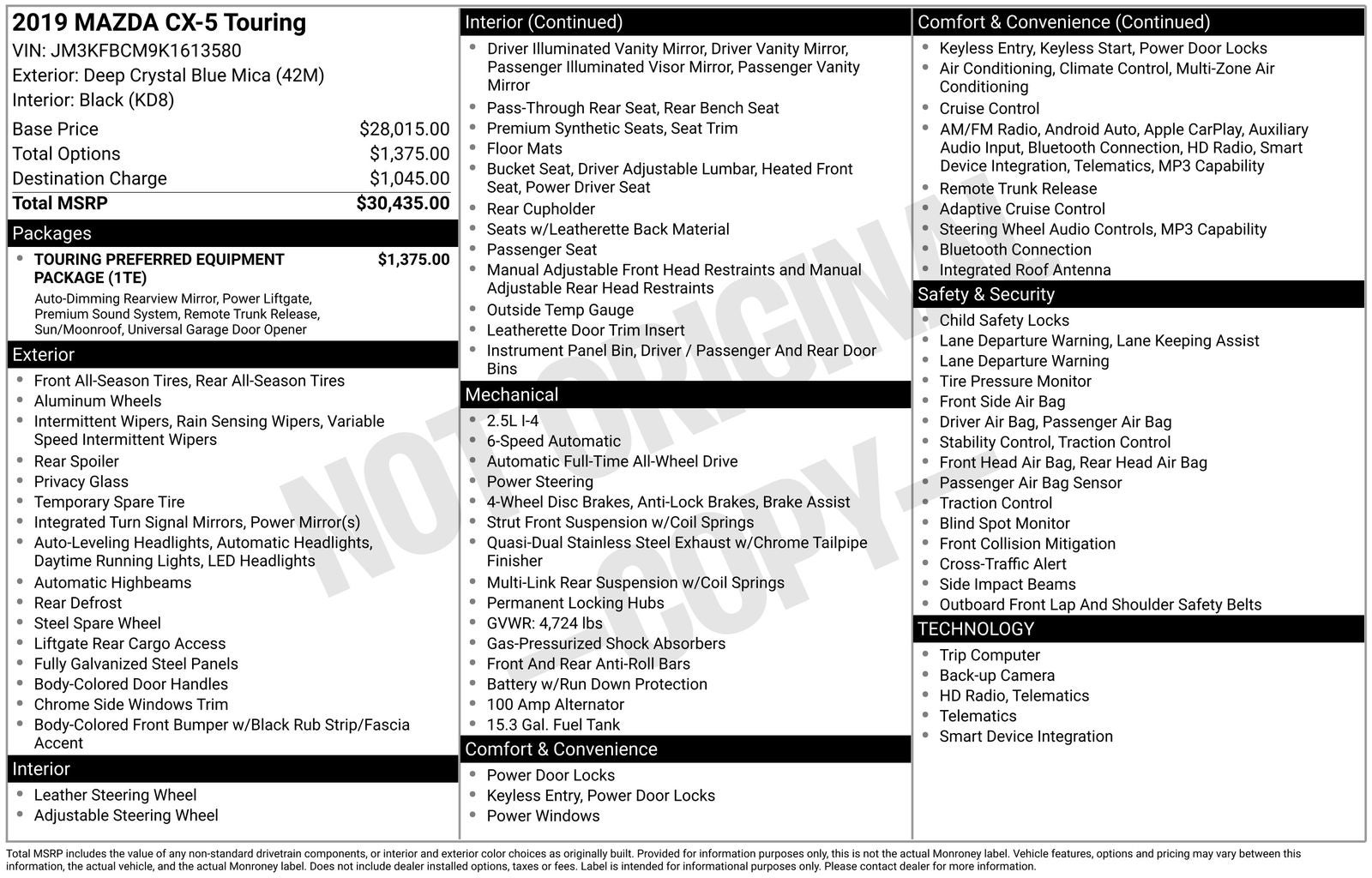 2019 Mazda Mazda CX-5 Touring