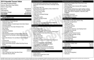 2019 Hyundai Tucson Value