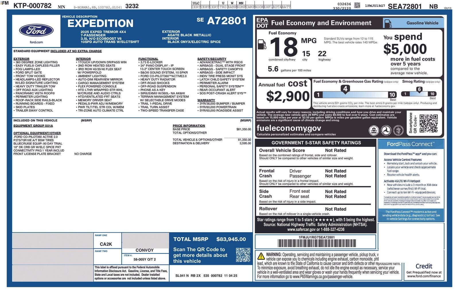 2025 Ford Expedition Tremor