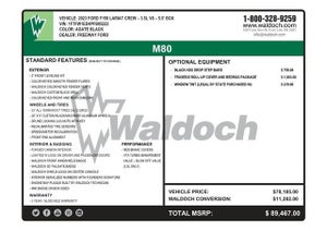 2023 Ford F-150 Lariat Waldoch M80 Edition