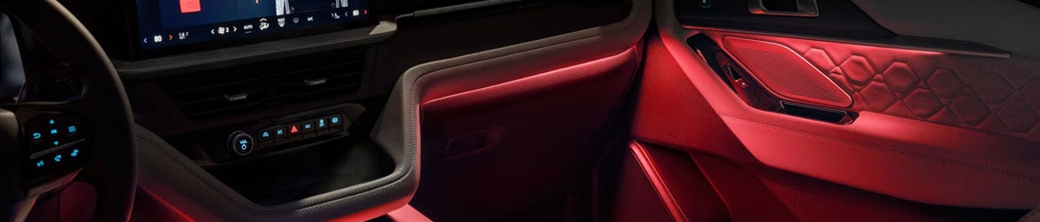 2026 Ford Explorer interior door panel featuring premium materials and sleek design, offering both functionality and luxury for drivers and passengers in Bloomington, MN.