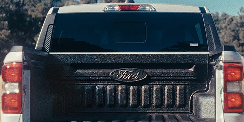 2026 Ford Maverick in Bloomington, MN showing FLEXBED storage system with versatile cargo configurations.